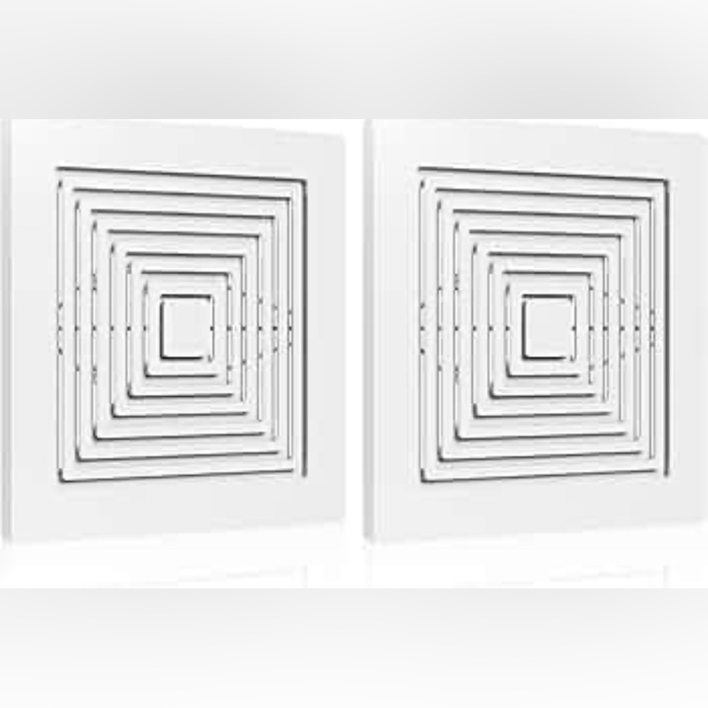 2 Broan-NuTone Fan Grilles used for bathroom exhaust fans
